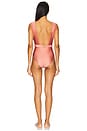 view 3 of 3 Lucky Plunge Flower One Piece Swimsuit in Rose