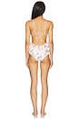 view 3 of 3 Lucky Waterfall Frill One Piece Swimsuit in Cream Bouquet Floral