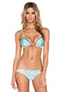 view 1 of 4 HAUT DE MAILLOT DE BAIN ANAIS MESH in Teal Floral