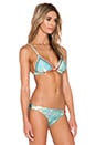 view 2 of 4 HAUT DE MAILLOT DE BAIN ANAIS MESH in Teal Floral