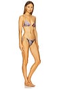 view 2 of 3 Rhiannon Mini Triangle Bikini Set in Spliced