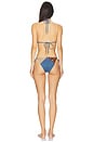 view 4 of 4 Lucky Cotton Mini Triangle Bikini Set in Spliced