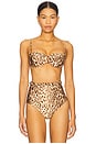view 2 of 5 Cascadian Balconette Top in Tan Leopard