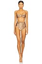 view 5 of 5 Cascadian Balconette Top in Tan Leopard