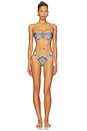view 4 of 4 Wanderlust Scoop Bikini Bottom in Tapestry Blue Multi