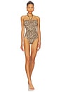 view 1 of 3 Wanderlust Wide Link One Piece Swimsuit in Leopard