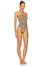 view 2 of 3 Wanderlust Wide Link One Piece Swimsuit in Leopard