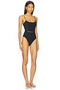 view 2 of 4 Daylight Chain Scoop One Piece Swimsuit in Black