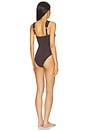 view 3 of 3 Daylight Knot Detail One Piece Swimsuit in Chocolate