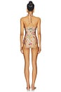 view 3 of 3 Patience Wide Link One Piece Swimsuit in Tan Floral