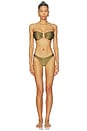 view 1 of 3 Patience Bandeau Trim Bikini Set in Olive