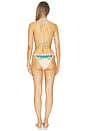 view 3 of 3 Indra Crochet Detail Bikini Set in Cream Scarf Floral