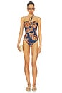 view 1 of 3 Aster Wide Link One Piece in Navy Jacobean