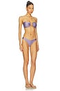 view 3 of 4 Indra Bamboo Trim Bikini in Dusty Lilac
