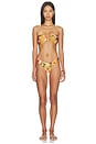 view 1 of 4 Mahon Bamboo Trim Bikini in Tan Hibiscus
