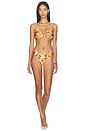 view 2 of 4 Mahon Bamboo Trim Bikini in Tan Hibiscus