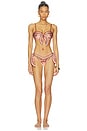 view 2 of 4 Aster Scarf Tie Bikini Set in Pink Paisley Floral