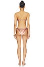 view 4 of 4 Aster Scarf Tie Bikini Set in Pink Paisley Floral
