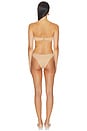 view 3 of 3 Solstice Metallic Trim Bikini in Metallic Champagne