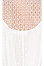 view 5 of 5 Belle Web Dot Playsuit in White
