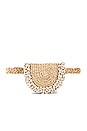 view 1 of 5 Embroidered Raffia Belt Bag in Natural