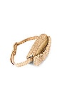 view 4 of 5 Embroidered Raffia Belt Bag in Natural