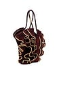 view 3 of 4 Goldentime Medium Ruffle Tote in Chocolate
