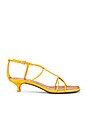 view 1 of 5 Strappy Kitten Heel Sandal in Daffodil Yellow