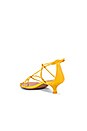 view 3 of 5 Strappy Kitten Heel Sandal in Daffodil Yellow