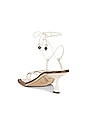 view 3 of 5 Skinny Strap Tie Sandal in Off White