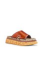 view 2 of 5 Flatform Espadrille Slide in Brandy