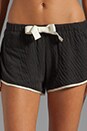 view 4 of 6 Oli Tie Front Shorts in Ivory/Black in Ivory & Black