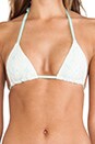 view 4 of 4 HAUT FORME TRIANGLE BARI in Mint & Ivory Lace