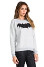 view 2 of 5 Bat Sweatshirt in Heather Grey
