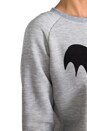 view 5 of 5 Bat Sweatshirt in Heather Grey