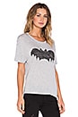 view 2 of 3 Bat Tee in Heather Grey