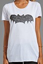 view 3 of 4 Bat Short Sleeve Tee in Optical White