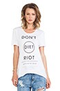 view 1 of 4 Don't Diet Riot tee in White