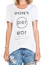 view 4 of 4 Don't Diet Riot tee in White
