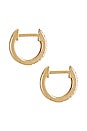 view 4 of 3 PENDIENTES MINI DIAMOND in Gold