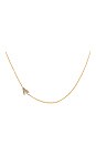 view 2 of 2 Mini Diamond Asymmetrical Necklace in Gold