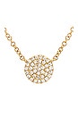 view 2 of 3 Diamond Disc Pendant Necklace in Gold