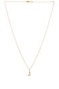 view 1 of 3 14k Gold Pleated Initial Necklace in Gold