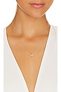 view 3 of 3 14k Gold Pleated Initial Necklace in Gold
