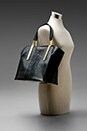 view 6 of 6 Danes Dry Python Perforated Small Shopper in Black