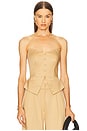 view 1 of 4 Desmia Corset Top in Beige