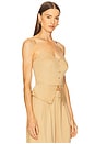 view 2 of 4 Desmia Corset Top in Beige