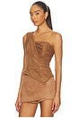 view 3 of 5 Maud Corset Top in Brown
