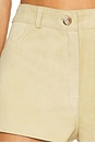 view 6 of 6 SHORTS DE CAMURÇA COM CÓS in Butter Yellow