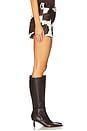 view 3 of 6 x REVOLVE Ellis Leather Shorts in Brown Cowhide